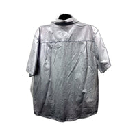 Larriett Mens Button-Down Casual White 100% Cotton Shirt, Size XL NEW