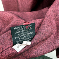 Pierre Cardin Mens Pullover Shirt Burgundy Short Sleeve Button Front Sz L