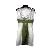 Bianca and Dress Bridget Womens Strappy Sundress White Olive Green Sz 6