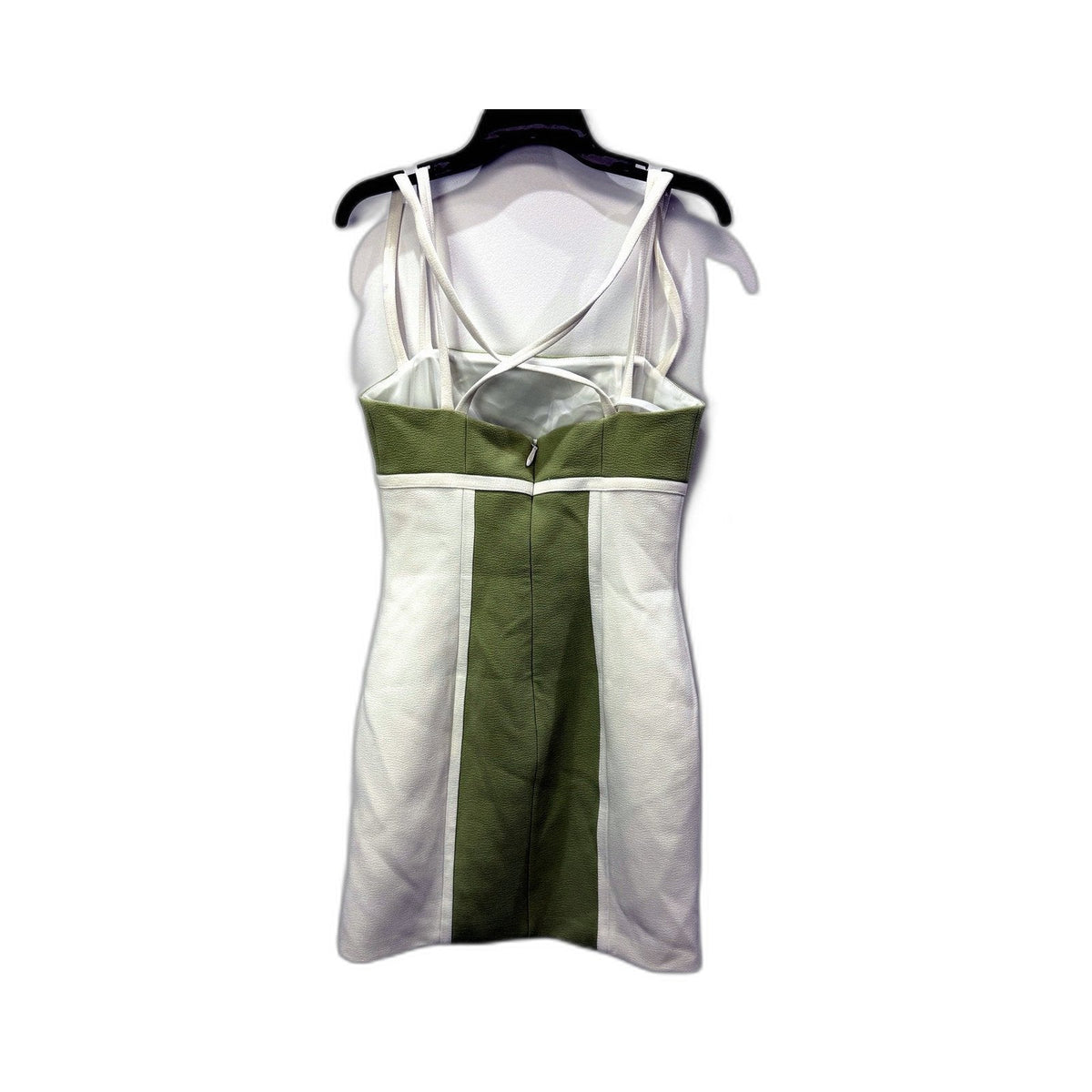 Bianca and Dress Bridget Womens Strappy Sundress White Olive Green Sz 6