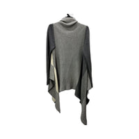 Witchery Womens Patchwork Cardigan Sweater Open Front Gray and Cream Size M