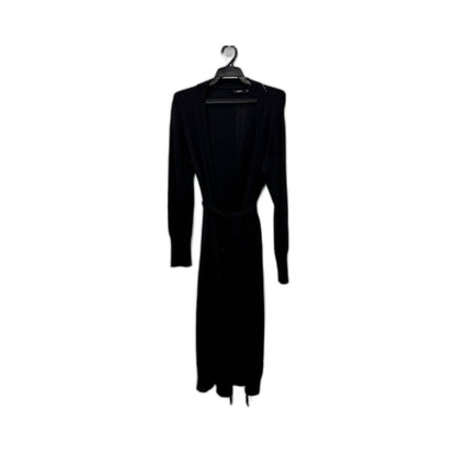 Bassike Womens Merino Wool Cardigan Dress in Black, Size M