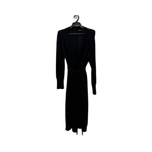 Bassike Womens Merino Wool Cardigan Dress in Black, Size M