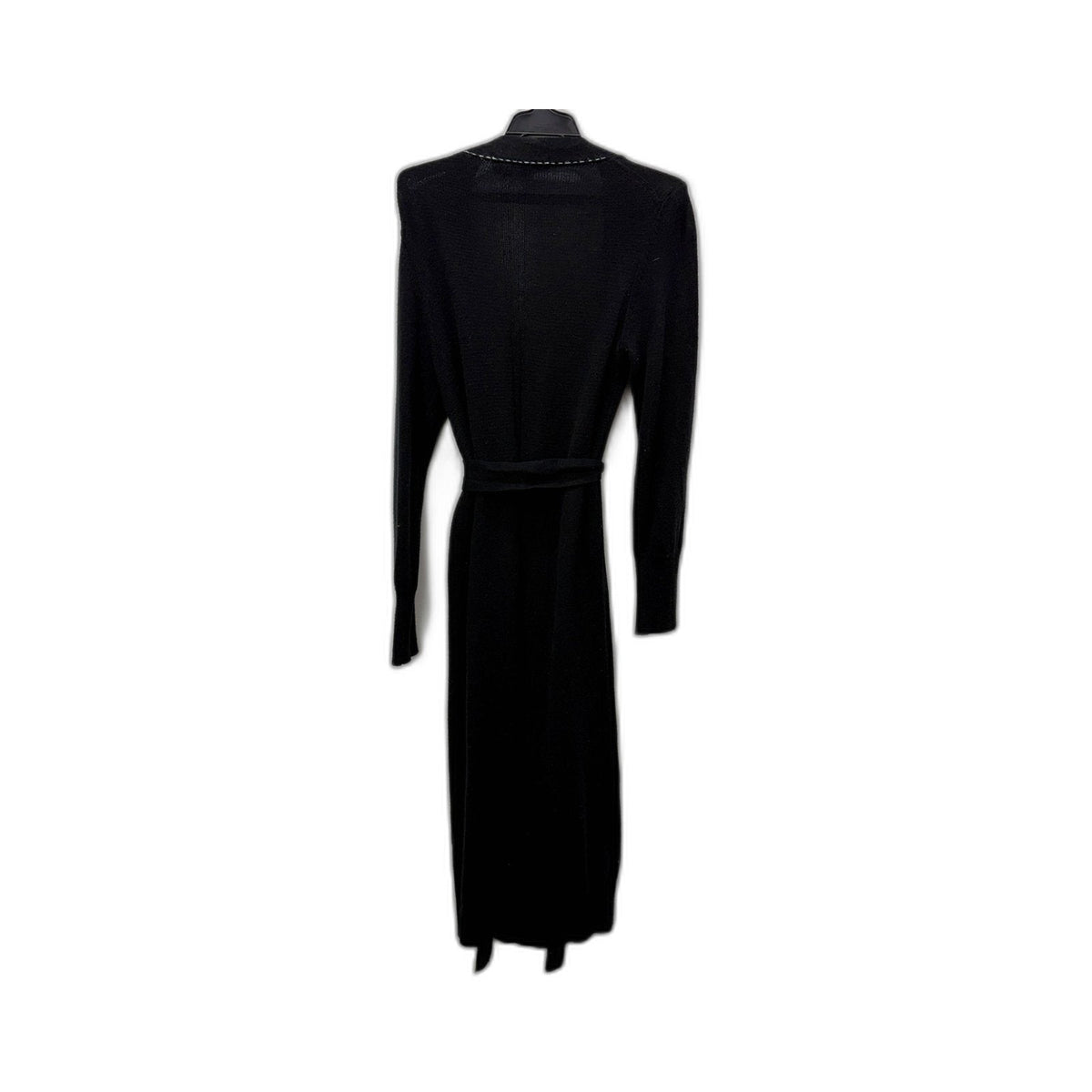 Bassike Womens Merino Wool Cardigan Dress in Black, Size M