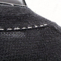 Bassike Womens Merino Wool Cardigan Dress in Black, Size M
