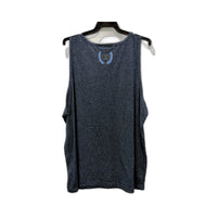 Wrangler Mens Activewear Cotton Blend Tank Top in Blue, XXL Size