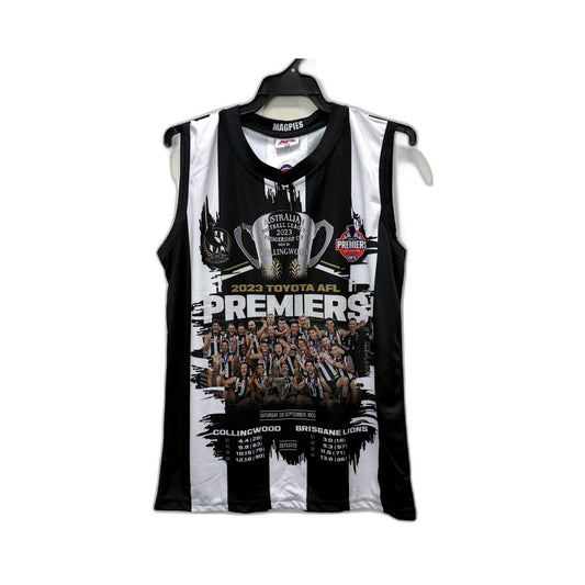 Magpies Mens Premiership Jersey in Black and White, Size XS NEW