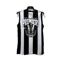 Magpies Mens Premiership Jersey in Black and White, Size XS NEW