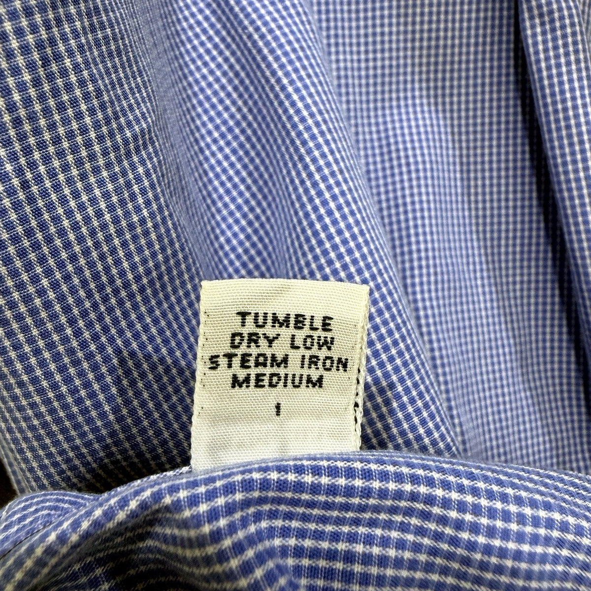 Polo by Ralph Lauren Mens Blue and White Gingham Button-Down Shirt Size M