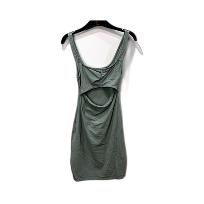 Kookai Womens Ribbed Knit Tank Dress Sleeveless Scoop Neck Olive Green Size 0