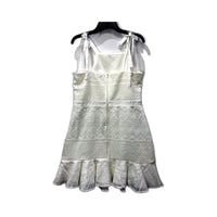 Two Sisters the Label Womens Sleeveless Ruffle Hem Dress White Size 16 NEW