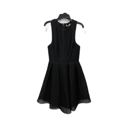 Pilgrim Womens Lilly Textured Mini Dress Honeycomb Pattern Black Size 6 NEW