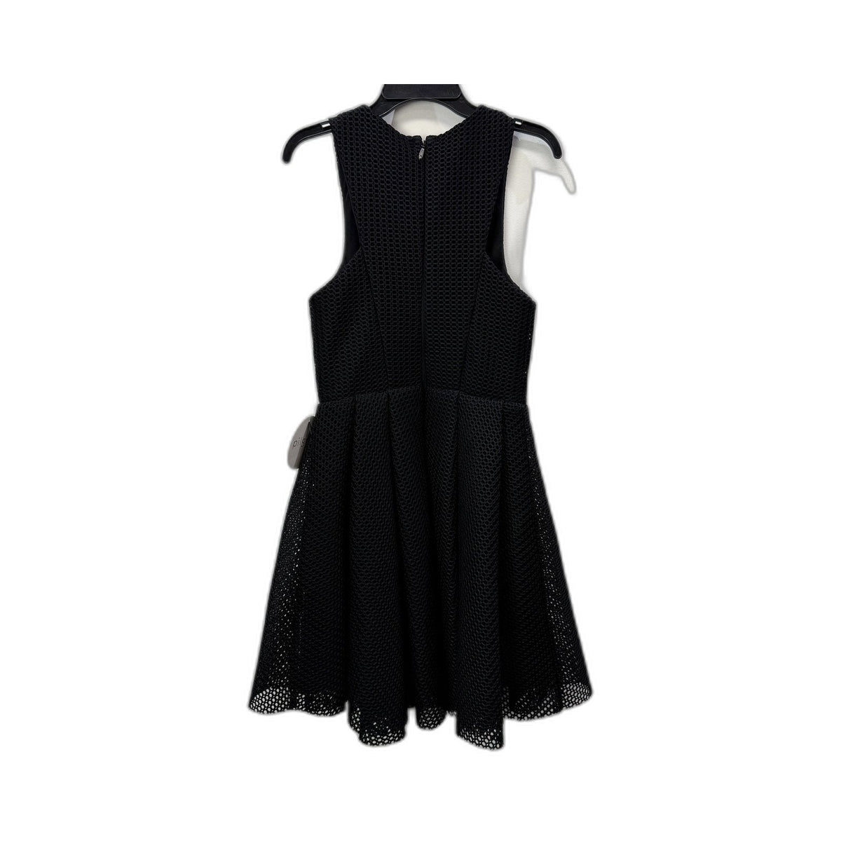 Pilgrim Womens Lilly Textured Mini Dress Honeycomb Pattern Black Size 6 NEW
