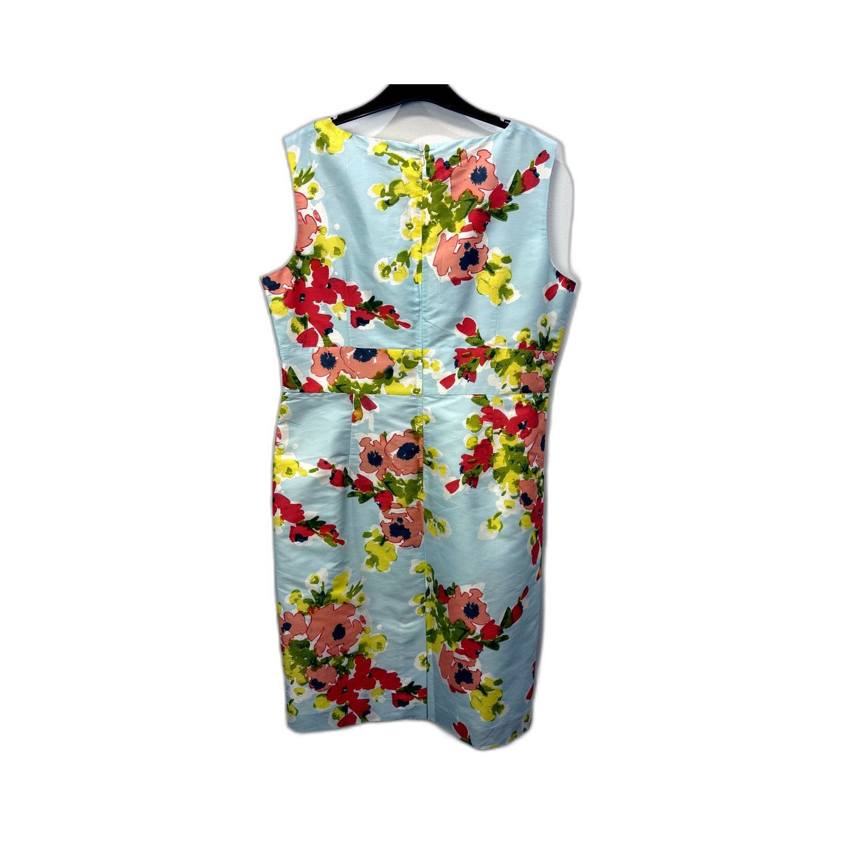 Perri Cutten Womens Floral Print Midi Dress Casual Feminine Mint Size 16