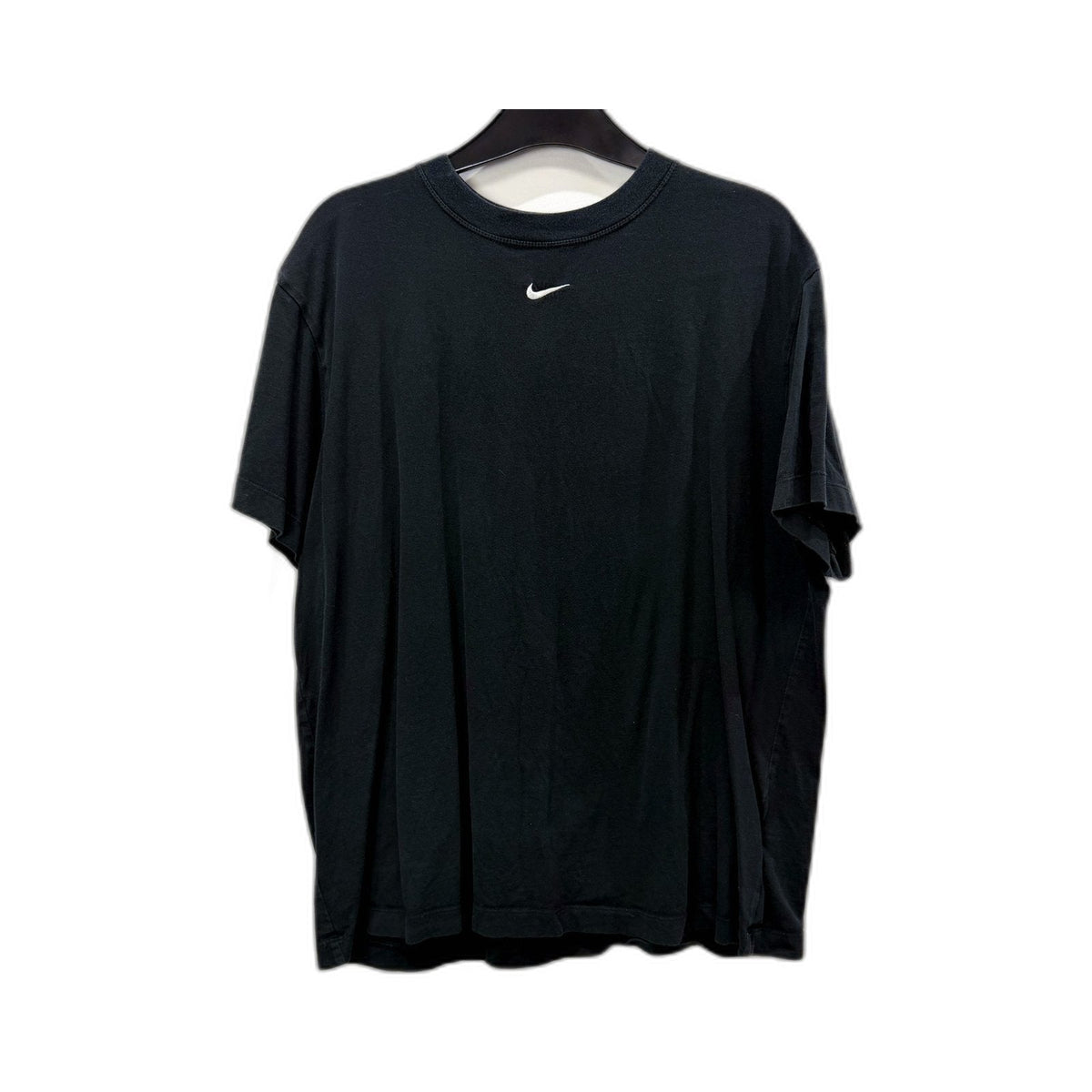 Nike Mens Pullover Sweatshirt Black Loose Fit Cotton Activewear Size M