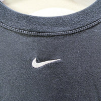 Nike Mens Pullover Sweatshirt Black Loose Fit Cotton Activewear Size M