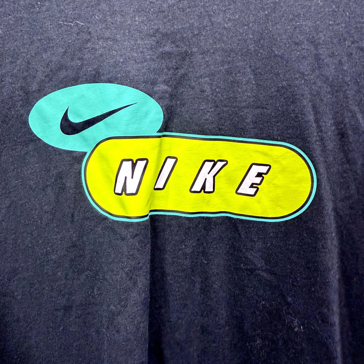 Nike Mens LS Shirt Black Long Sleeve Graphic Print Pullover Sweatshirt Size M
