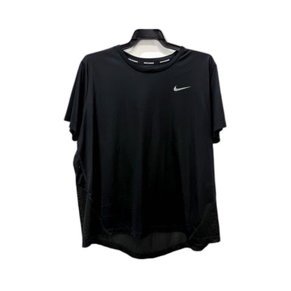Nike Womens Dri-Fit Athletic Running Shirt for Gym Workouts in Black XL