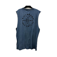 Billabong Mens Sleeveless Tank Top in Steel Blue, 2XL Size NEW
