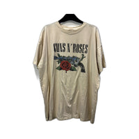 Guns N' Roses Womens Relaxed Boyfriend T-Shirt Vintage Rock Band Sz XL NEW