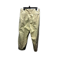 Arvust Mens Fuller Chino Pants - Natural Cotton Pleated Size 32 NEW