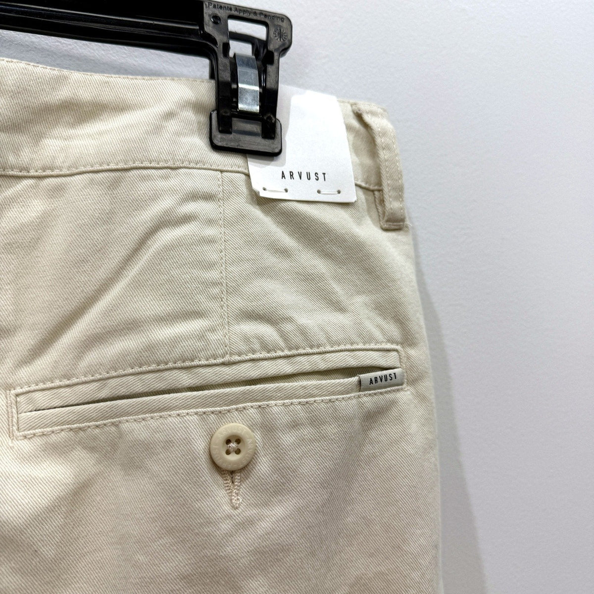Arvust Mens Fuller Chino Pants - Natural Cotton Pleated Size 32 NEW