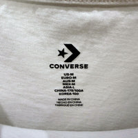 Converse Mens Casual Cotton Pullover Sweatshirt T-Shirt, White, Size M