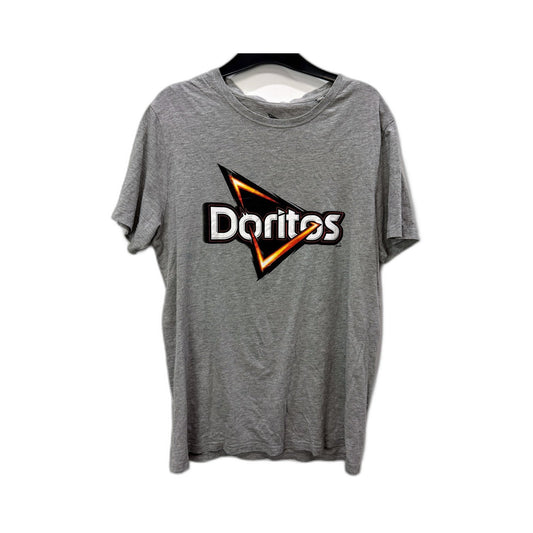 Doritos Mens Graphic T-Shirt Gray Comfortable Cotton Sz M