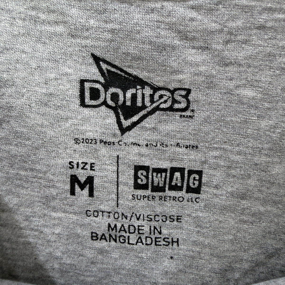 Doritos Mens Graphic T-Shirt Gray Comfortable Cotton Sz M