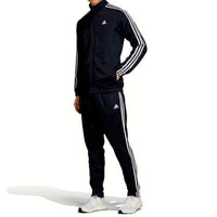 Adidas Mens Tracksuit Set Navy Blue Three Stripes Athletic XS GK9658 Size XS NEW
