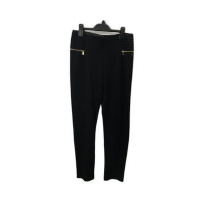 Zara Pleated Trousers Women's Black Elastic Waist Pants Size EUR XL