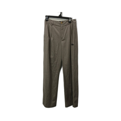 Stussy Pinstripe Dress Pants Relaxed Fit Tan/Beige Womens Size 10