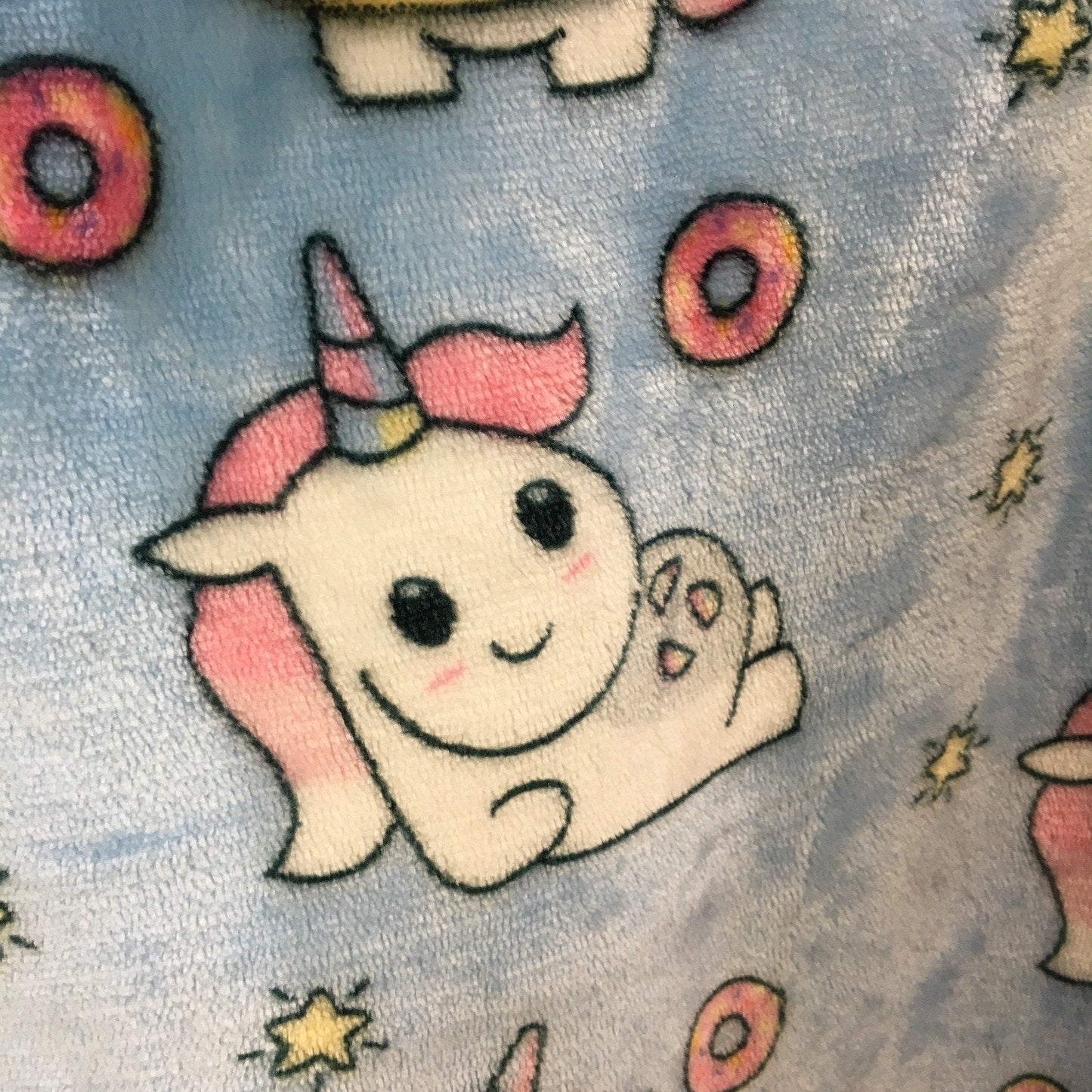 The Oodie Unicorn Print Hooded Pullover Jumper Soft Cuddly Polyester