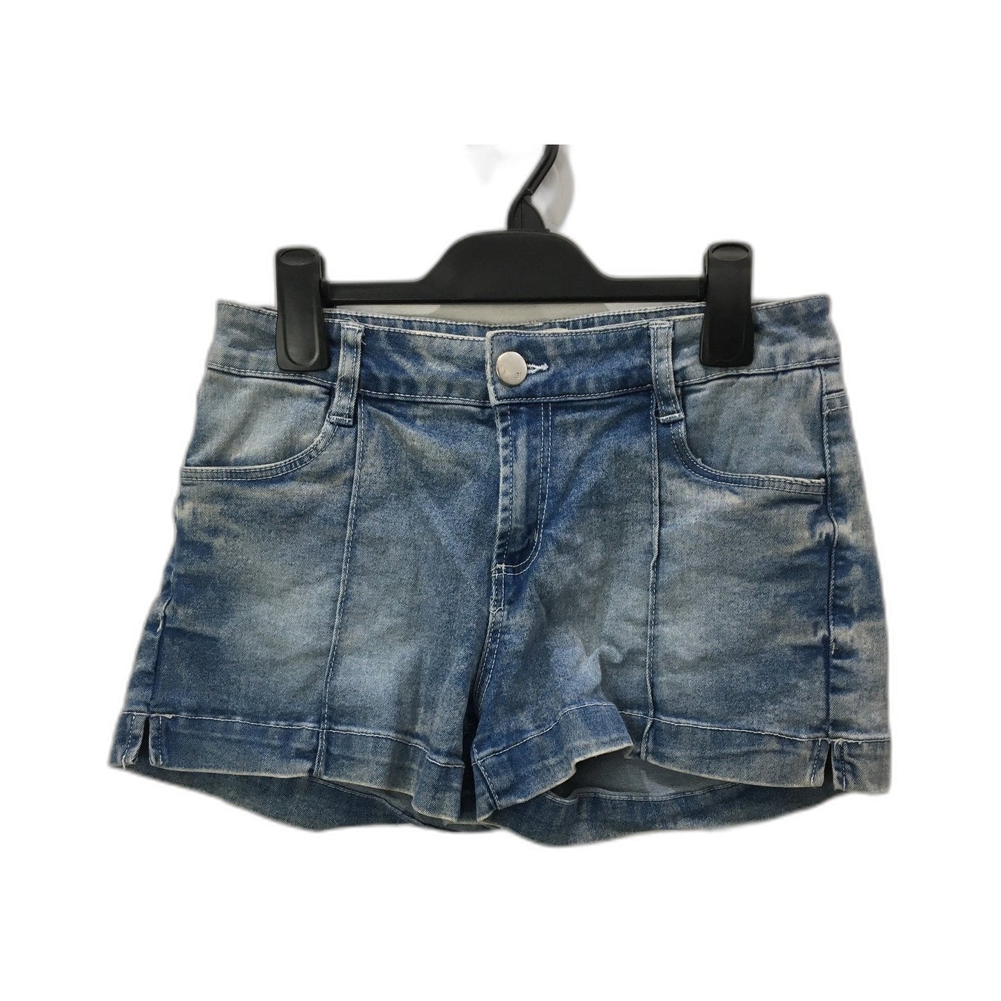 91 Cotton On Mid Rise Distressed Denim Shorts Light Blue Women's Size 10 NEW