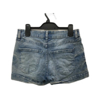 91 Cotton On Mid Rise Distressed Denim Shorts Light Blue Women's Size 10 NEW