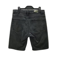 Pull & Bear Denim Shorts Black Relaxed Fit Men's Size 38
