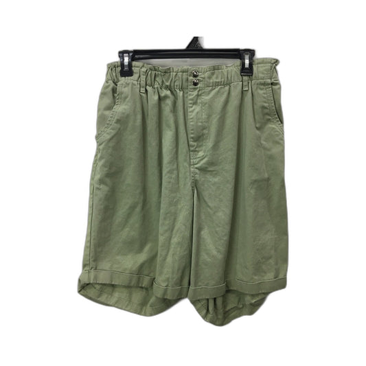 Suzannegrae Women's Cargo Shorts Olive Green Comfortable Cotton Blend Size 16