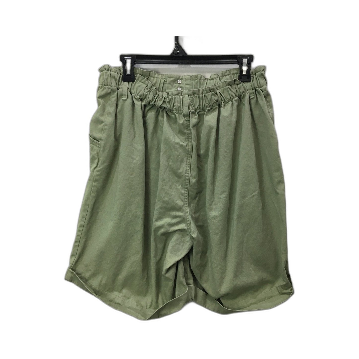 Suzannegrae Women's Cargo Shorts Olive Green Comfortable Cotton Blend Size 16