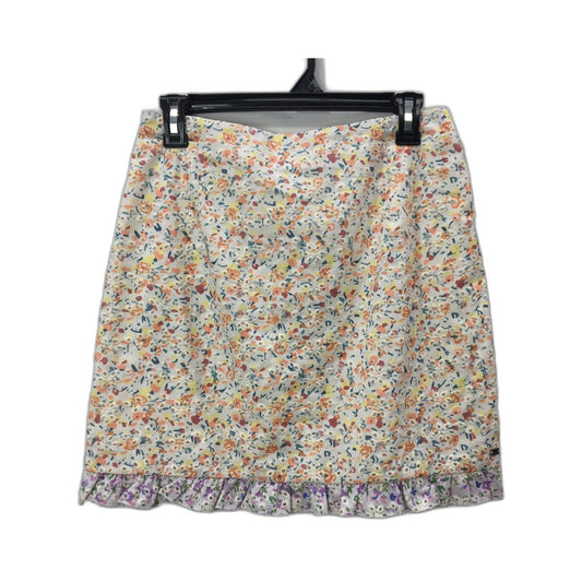 Ghanda 1984 Multicolor Floral Retro Style Skirt for Women Size 10 NEW