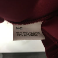 RSVP Velvet Long Sleeve Top Burgundy Women's Size XL