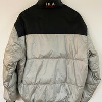 Men's Fila Sport Size 95 (Approx Medium) Padded Silver Ski Jacket