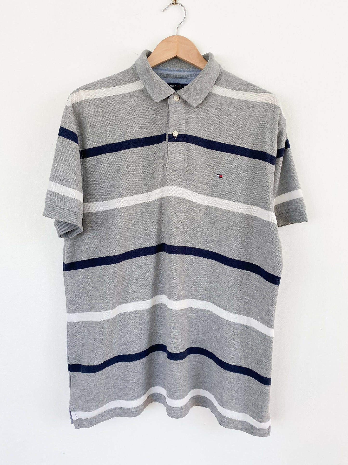 Men's Size L Tommy Hilfiger Striped Cotton T-Shirt