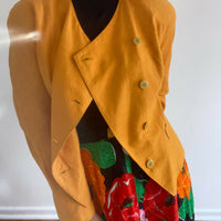 Women's Vintage Size 8 Jacques Vert Mustard Blazer