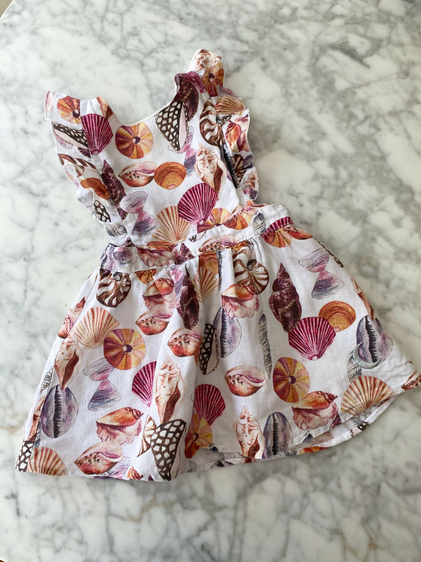 Kids' Kip&Co Size 2 Linen Printed Dress