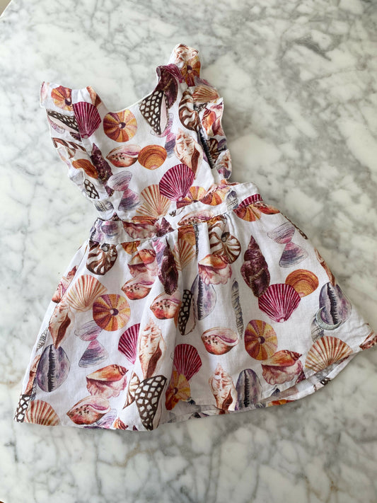 Kids' Kip&Co Size 2 Linen Printed Dress