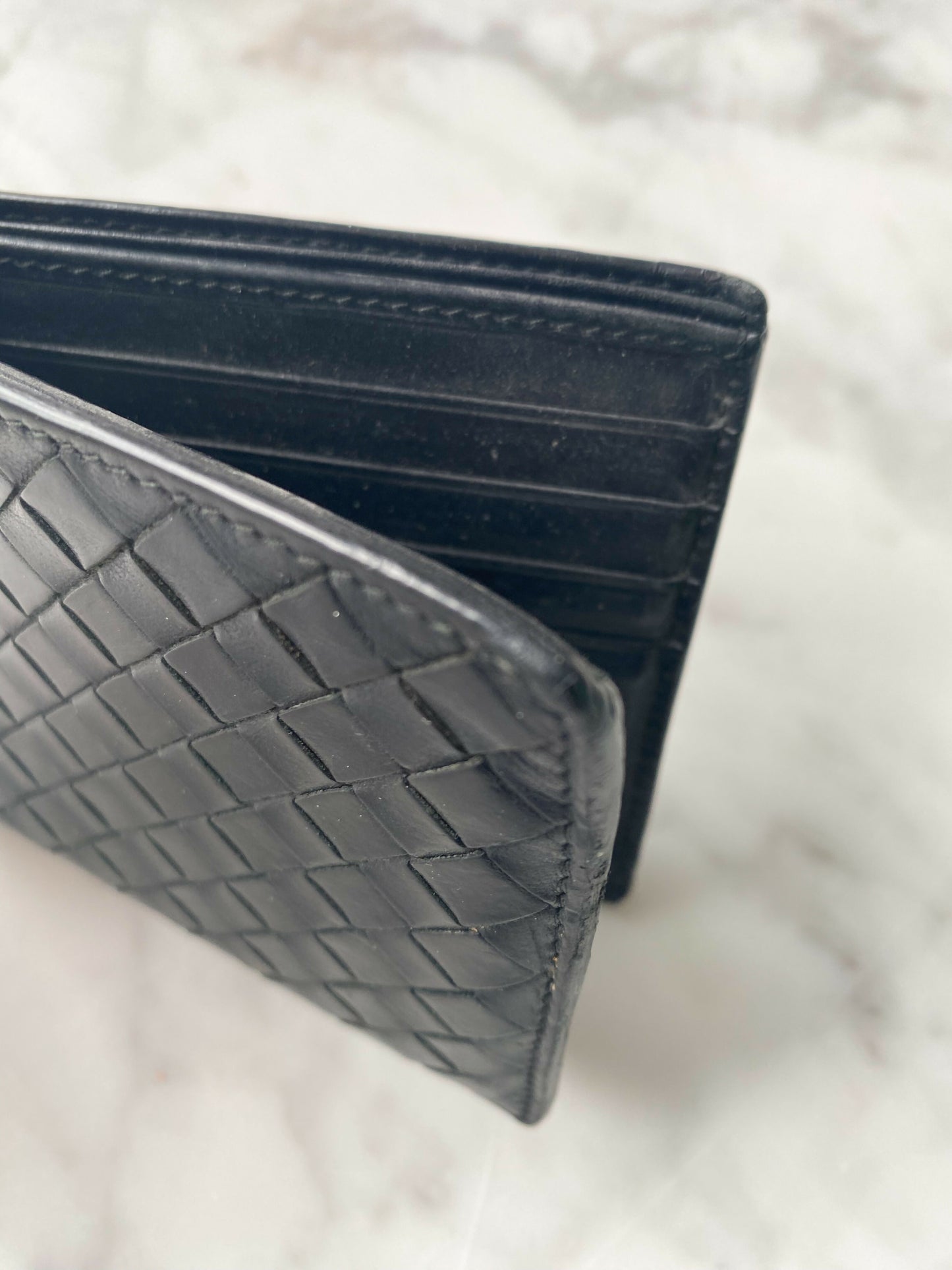 Bottega Veneta Men's Intrecciato Leather Wallet