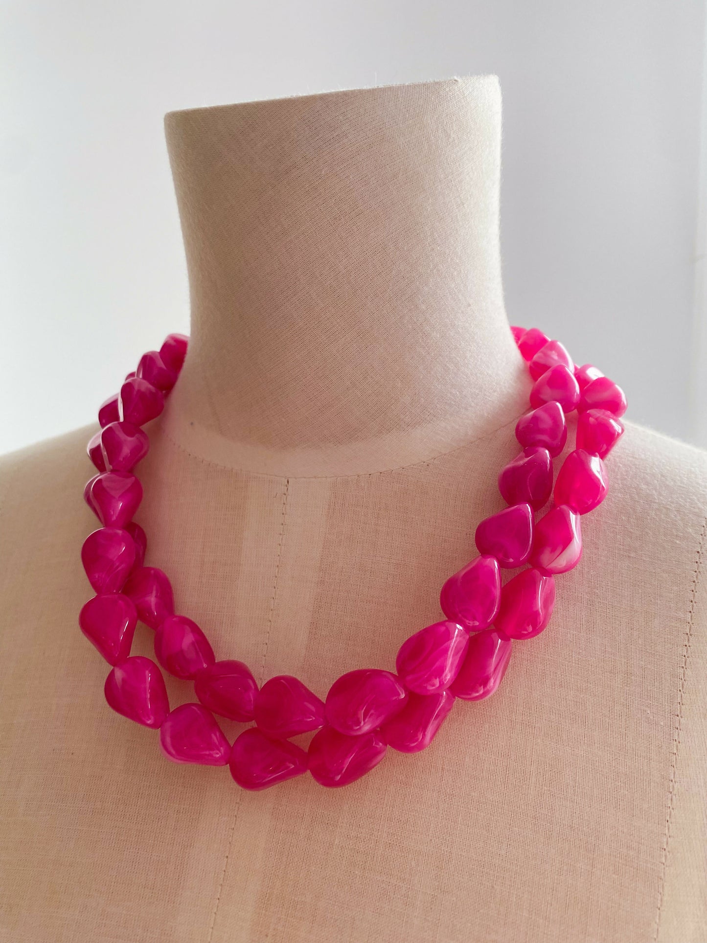 Pink Beaded Necklace