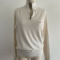 Women's Size XS Tommy Hilfiger White Cotton Pullover