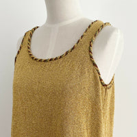 Vintage Gold Lurex Tank Top