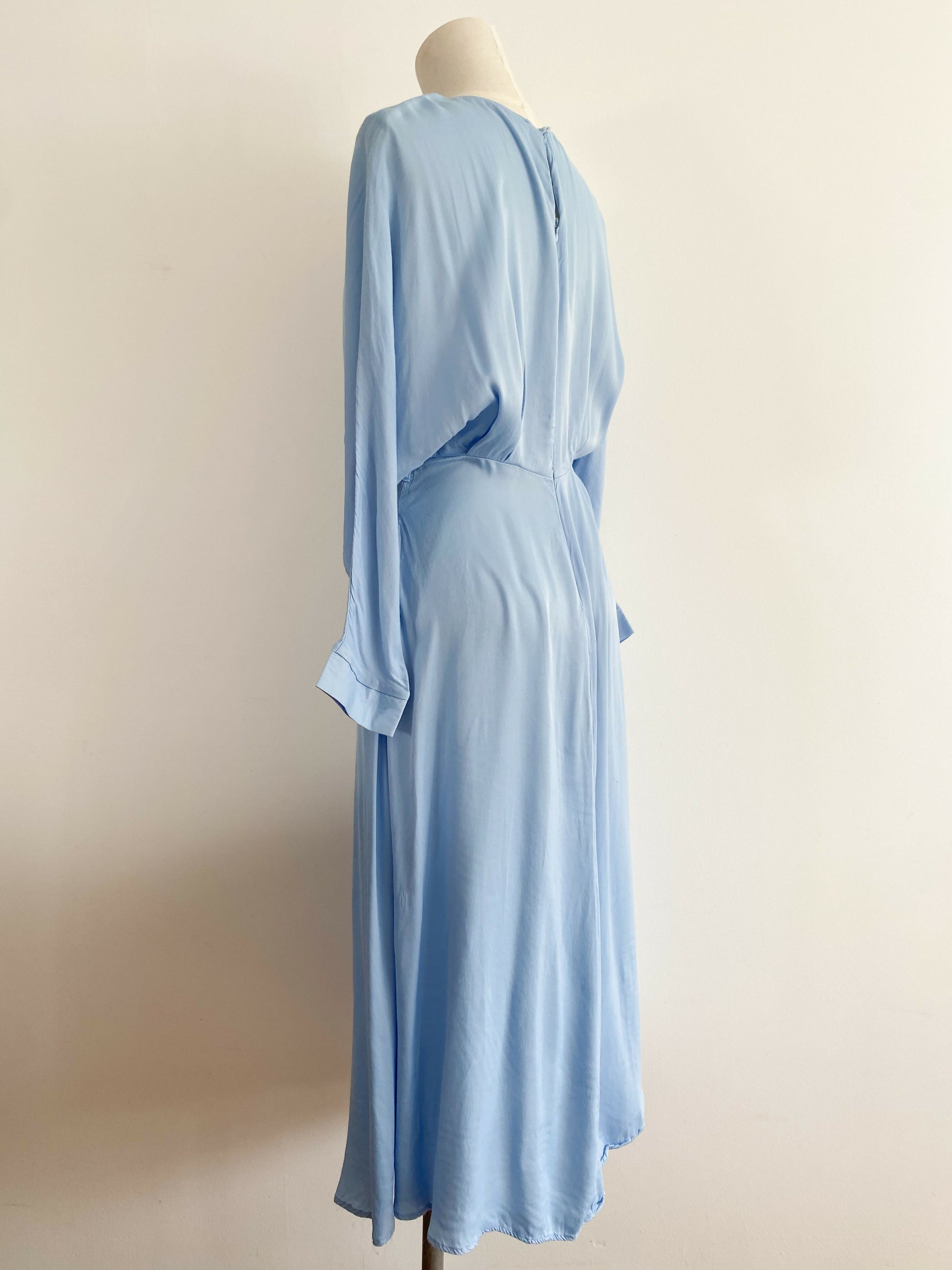 Zara Size Small Light-Blue Midi Dress oppspot Zara Size Small Light-Blue Midi Dress oppspot